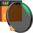 K&F Concept filtras 58mm Black Mist 1/4 and ND2-ND32 (1-5 Stop) Variable ND Lens Filter 2 in 1