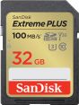 SanDisk atm. korta SD 32GB SDXC Extreme Plus 100MB/s V30
