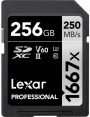 Lexar Professional 1667X SDXC 256GB UHS-II (V60) R250/W120