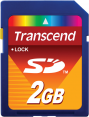 TRANSCEND 2GB SECURE DIGITAL SD 45X (STANDARD) 