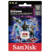 SanDisk atm. korta microSDHC 32GB Extreme 100MB/s Mobile gaming          