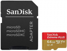 SanDisk atm. korta microSDXC 64GB Extreme Plus 200MB/s     