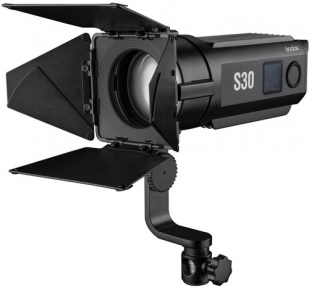 Godox S30 LED Focusing Light with barndoor