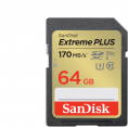 SanDisk atm. korta SD 64GB SDXC Extreme Plus 170MB/s V30  