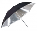 Elfo skėtis 105cm (juodas-sidabrinis)
