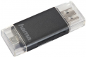 Hama kortelių skaitytuvas SD/microSD 2IN1 USB/microUSB