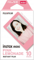 Fujifilm Instax MINI glossy  film 10 Pink LEMONADE Fotoplokštelės