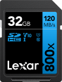 Lexar atm.korta SD 32GB SDXC 800x R120/45MB Professional