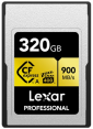 Lexar atm. korta 320GB CF express Pro Gold R900/W800 (VPG400)  (Type A)
