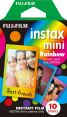 FujiFilm Instax Mini fotoplokštelės Rainbow 10vnt
