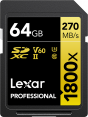 Lexar atm.korta SDXC 64GB 1800x UHS-II U3 (V60)