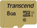 Transcend atm. kort. micro SD 8GB Gold 500S R95/W60   