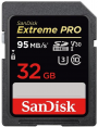 SanDisk atm.korta SD SDHC 32GB Extreme Pro 95MB/s V30 U3