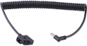 Atomos D-Tap to DC Locked connector Barrel Coiled Cable 