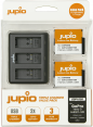 Jupio kit: 2x GoPro HERO9/10 battery + Compact Triple USB Charger