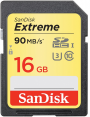 SanDisk atm.korta SD SDHC 16GB Extreme Video 90MB/s