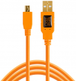 Tether Tools kabelis TetherPro USB 2.0 Mini-B 5-Pin Cable, orange, 4.6m (CU5451)