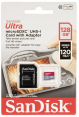 SanDisk atm. korta microSDXC 128GB Ultra 120MB/s su adap.   