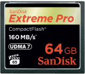 SanDisk atm.korta CF 64GB Extreme Pro 160MB/s