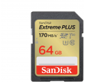 SanDisk atm. korta SD 64GB SDXC Extreme Plus 170MB/s V30  