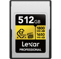 Lexar atm.korta CFexpress Pro Gold 512GB R1800/W1650 (VPG400) (Type A)