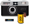 Novocolor Swiss+Go 35mm juostinis fotoaparatas (juodas)  