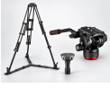 Manfrotto trikojis CF Twin GS 100/75mm + galva 504X + 60MM SHORT HALF BALL