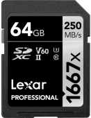 Lexar atm.korta Professional 1667X SDXC 64GB UHS-II (V60) R250/W120