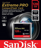 SanDisk atm.korta CF 128GB Extreme Pro 160MB/s