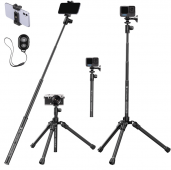 K&F Concept trikojis E224A3 with BH-18 ball head and phone holder (Selfie)
