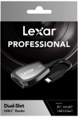 Lexar kortelių skaitytuvas SD & microSD (LRW470U) UHS-II Dual-Slot (USB-C)