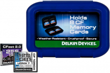 Delkin Weather Resistant Case for 8 CF/CFAST cards    
