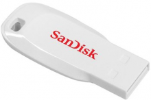 SanDisk atm. raktas USB2.0 16GB Cruzer Blade White    