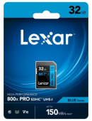 Lexar atm.korta SD 32GB SDXC 800x Pro R150/45MB