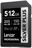 Lexar atm.korta SDXC Silver Plus 512GB R205/W150 (V30)   
