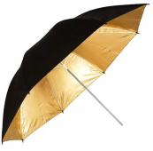Powerlux skėtis auksas/juodas 84cm 