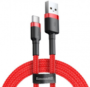 Baseus kabelis USB A kištukas - USB C kištukas , 1.0m QC3.0 raudonas