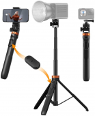 K&F Concept trikojis 175cm Selfie Stick Tripod with Detachable Remote Control KF09.143