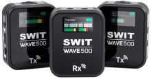 SWIT WAVE500 Dual Channel Wireless Microphone 500feet with Screen, 2Tx+1Rx      