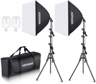 NEEWER rinkinys NK200, 2x35 watt LED softbox set with tripods 