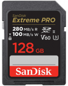 SanDisk atm. korta SD 128GB Extreme Pro 280MB/s UHS-II  