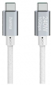 HAMA laidas USB-C 240W usb3.2 Gen2 10Gbit/s 1.5m