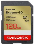 SanDisk atm. korta SD 128GB SDXC Extreme Go 100MB/s V30