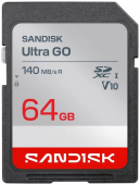SanDisk atm. korta SD 64GB SDXC Ultra GO 120MB/s V10