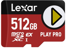 Lexar atm.korta micro SDXC Express PLAY Pro 512GB R900/W600 (V30)
