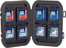 Delkin Weather Resistant Case for 8 SD cards  