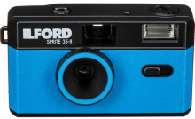 Ilford daugkartinis juostinis fotoaparatas Sprite 35-II Black&blue