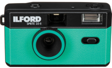 Ilford daugkartinis juostinis fotoaparatas Sprite 35-II Black&Green