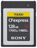 Sony atm. korta 128GB 1700MB/S - CFexpress Type B