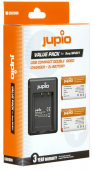 Jupio Kit: 2x Battery NP-BX1 + Compact USB Double-Sided Charger